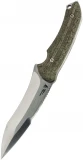 SOG Knives Kiku, Green Linen Micarta Handle, Satin Plain, Small