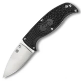 Spyderco Enuff Leaf, Black FRN Handle, Plain w/ Sheath