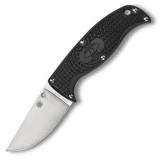 Spyderco Enuff Clip Point, Black FRN Handle, Plain w/ Sheath