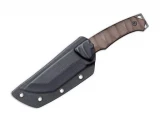 Boker Magnum Breacher Fixed Tanto Plain Blade with Brown G10 Handle