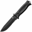 Gerber StrongArm Fixed Blade Knife, Black Rubber Handle, Black ComboEd