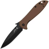 Kershaw Knives Emerson CQC-4K Black Plain Edge Single Blade Pocket Knife