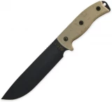 Ontario Knife Company RAT-7 Fixed Blade Knife, Micarta Handle w/ Sheath