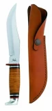 Case 386 Leather Hunter, 6" Skinner Blade, Polished Leather Handle