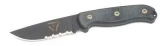 Ontario Knife Company TAK-1 D2 Steel Serrated Edge Knife with Sheath