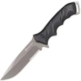 Kilimanjaro Shira Survival Knife, Black Handle, Black ComboEdge Blade