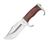 United Cutlery Hibben HTF Recon Knife with Wood Handle and Leather Sheath
