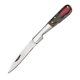 Fury Sporting Cutlery Eureka, Multicolor Wood Handle, Plain Edge Knife