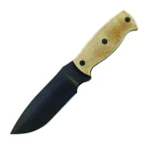 Ontario Knife Company Afghan Tan Micarta Handle Plain Blade