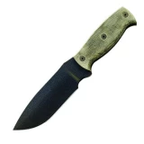 Ontario Knife Company Afghan Black Micarta Handle Plain Blade