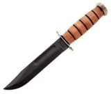 Ka-bar Knives USMC Presentation Knife w/ Leather Sheat