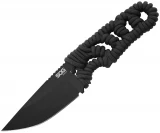 SOG Tangle, 3.9" Black Blade, Paracord Handle, Nylon Sheath - FX32K