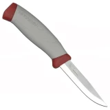 Mora Knives Craftline HighQ Allround Plain Fixed Blade Knife, Gray/Red