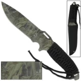 Tactical Full Tang Military Mossy Oak Camo Knife