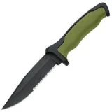 Buck Knives Short Nighthawk Knife with OD Handle and Nylon Sheath