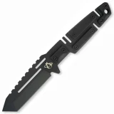 Mantis MF-4HC Knife with Black G-10 Handle, Black 420HC Blade, and She