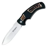 Remington Elite Hunter I Knife with Stag Wood Inserts, Drop Point, and