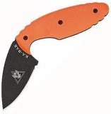 Ka-bar Knives TDI Law Enforcement Knife with Blaze Orange Handle and H