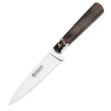 Boker USA El Ombu Knife with Stag/Wood Handle and Leather Sheath