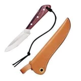 Grohmann Knives Boat Knife with Rosewood Handle and Leather Sheath