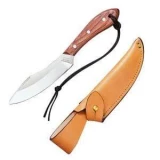 Grohmann Knives Survival Knife with Rosewood Handle and Button Tab She