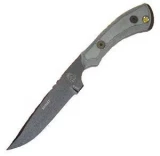 Tops Knives Skinat Fixed Blade Knife with Black Micarta Handle and Bla