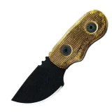 Ontario Knife Company Little Bird, Tan Micarta Handle, Black Blade, Pl
