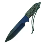 Ontario Knife Company RAK, OD Green Cord Wrapped Handle, Black Blade