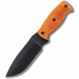 Ontario Knife Company Afghan, Orange G-10 Handle, Plain Edge Fixed Bla
