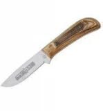 Queen Cutlery Drop Point Oak Handles with Leather Sheath