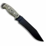 Ontario Knife Company Night Stalker 9 Blk Micarta Handle Black Plain B