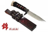 Kanetsune Nishiki Lacquer KB225 Fixed Blade Knife with Sheath