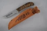 Queen Cutlery Sabre Hunter Fossilized Spalted Maple Fixed Blade Knife