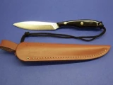 Grohmann Knives Buffalo Horn Bird & Trout Carbon Blade