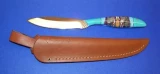 Grohmann Knives Trout & Bird Model w Inlaid Handle