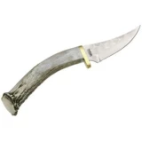 Silver Stag Gamer Fixed Blade Knife with Crown Stag Handle