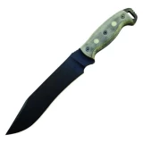 Ontario Knife Company Night Stalker 6 Fixed Blade Knife with Black Mic
