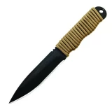 Ontario Knife Company Ranger Shiv Fixed Blade Knife with Tan Cord Wrap
