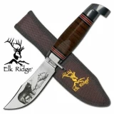 Master Cutlery Mirror Finished Hunter w/Wildlife Wolf