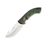 Buck Knives Omni Hunter 12PT Fixed Blade Guthook Knife with Green Camo