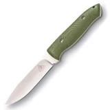 Lone Wolf Knives Drop Point Hunter, 4 in., Green Handle, Plain