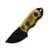 Ontario Knife Company Little Bird, Tan Micarta Handle, Glass Breaker, Plain Edge, Fixed Blade