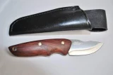 EKA JoF7 Bubinga Fixed Blade Knife with Wood Handle & Sheath