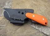 ShadowTech Knives Back Up Wicked Serrated Orange G10