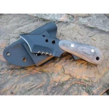 ShadowTech Knives Back Up Wicked Serrated Black Micarta