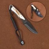 Stone River Ceramic Hunting Knife, Stag Handle