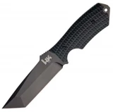 H&K Conspiracy, Fixed Blade, Black Handle & Blade, Plain