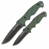 United Cutlery USMC Tactical Fighting Set, G10 Handles, Stonewash Plain, 2pc