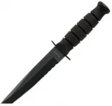 Ka-bar Knives Short Fighting/Utility Knife, Tanto, Black ComboEdge