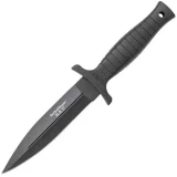 Smith & Wesson Boot Knife, FE, Black TPR Handle, Black Plain w/Sheath